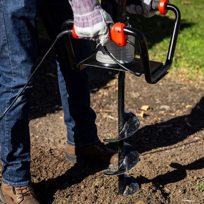 Heavy-Duty 1500W Electric Post Hole Digger Auger with 6" Auger Bit