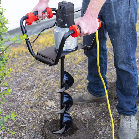 Heavy-Duty 1500W Electric Post Hole Digger Auger with 6" Auger Bit