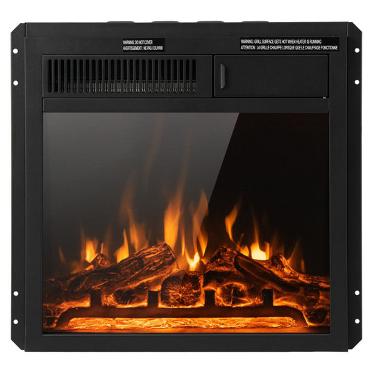 18" / 22.5" Electric Fireplace Insert with 7-Level Adjustable Flame Brightness