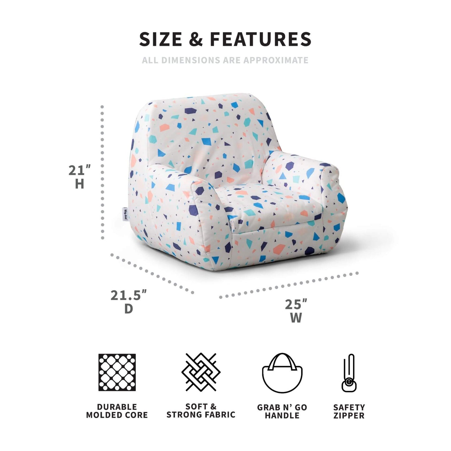 Mid Mod Bean Bag Chair