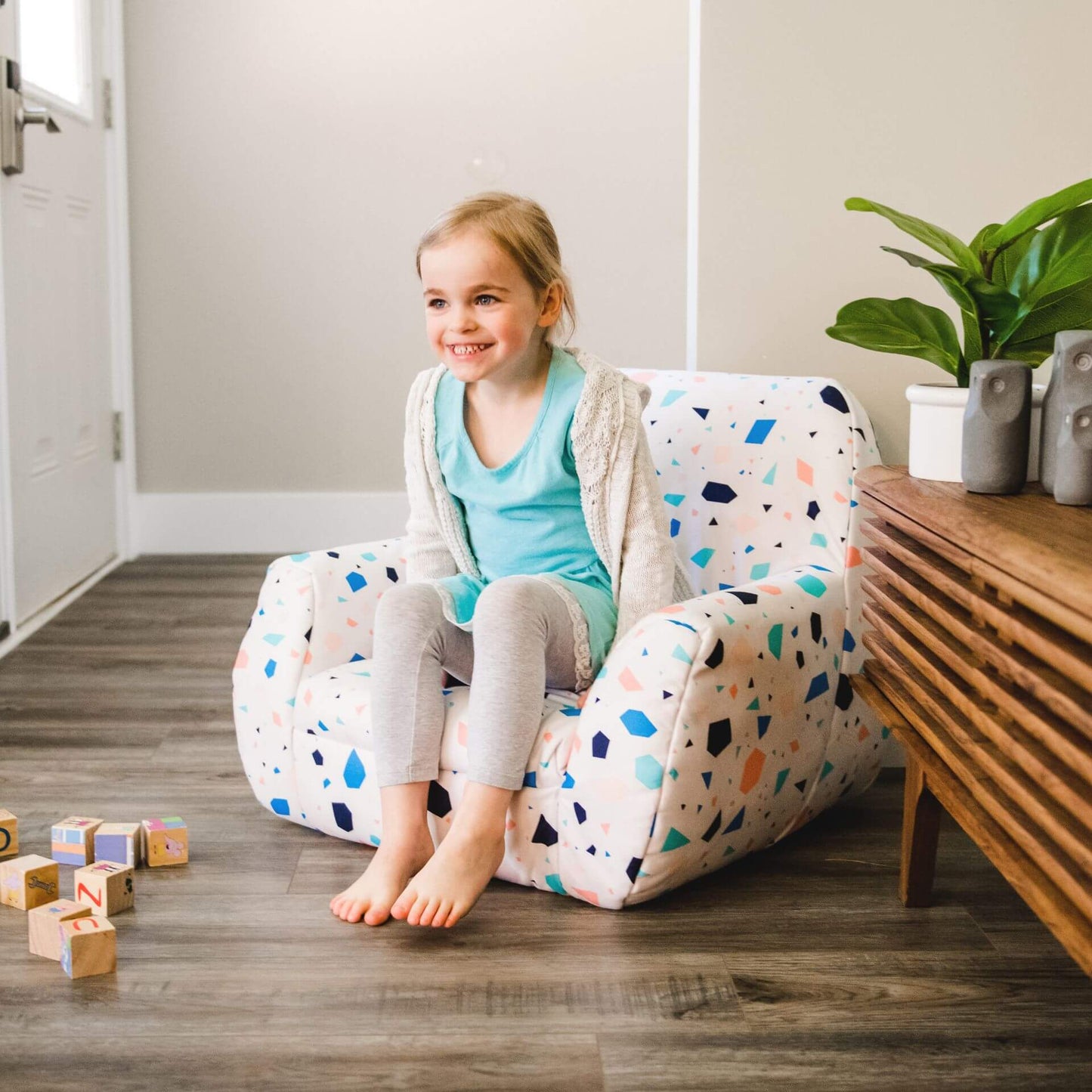 Mid Mod Bean Bag Chair