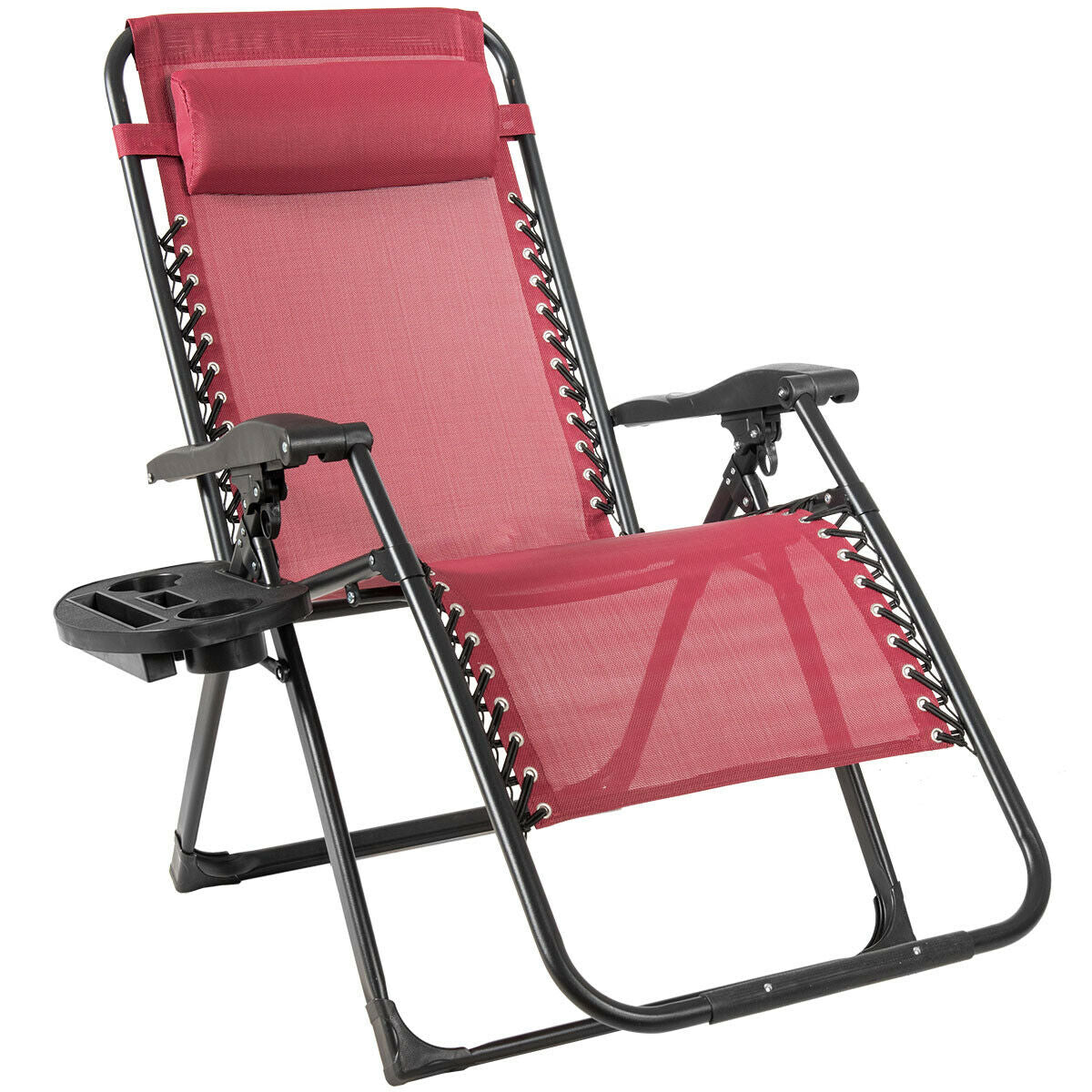 Oversize Lounge Chair with Cup Holder of Heavy Duty for Outdoor