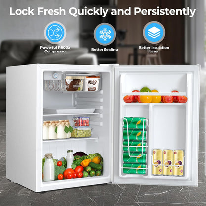 1.6 2.6 3.2 CU FT Mini Fridge with Freezer