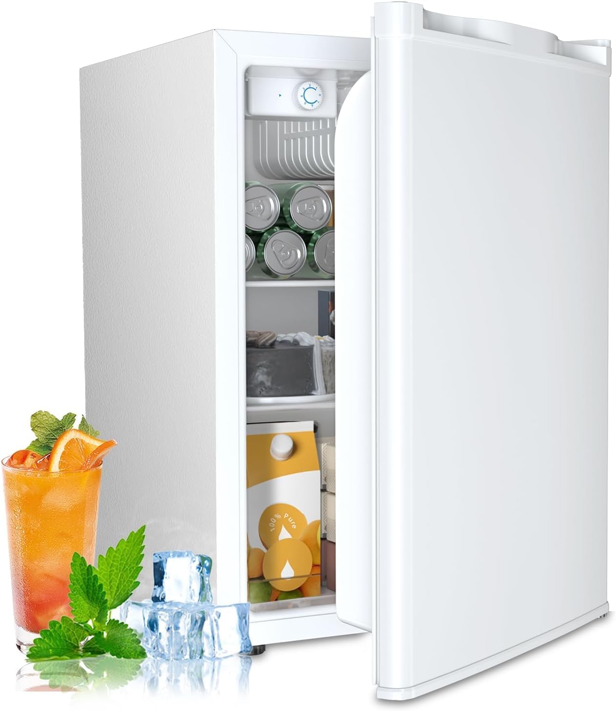 1.6 2.6 3.2 CU FT Mini Fridge with Freezer