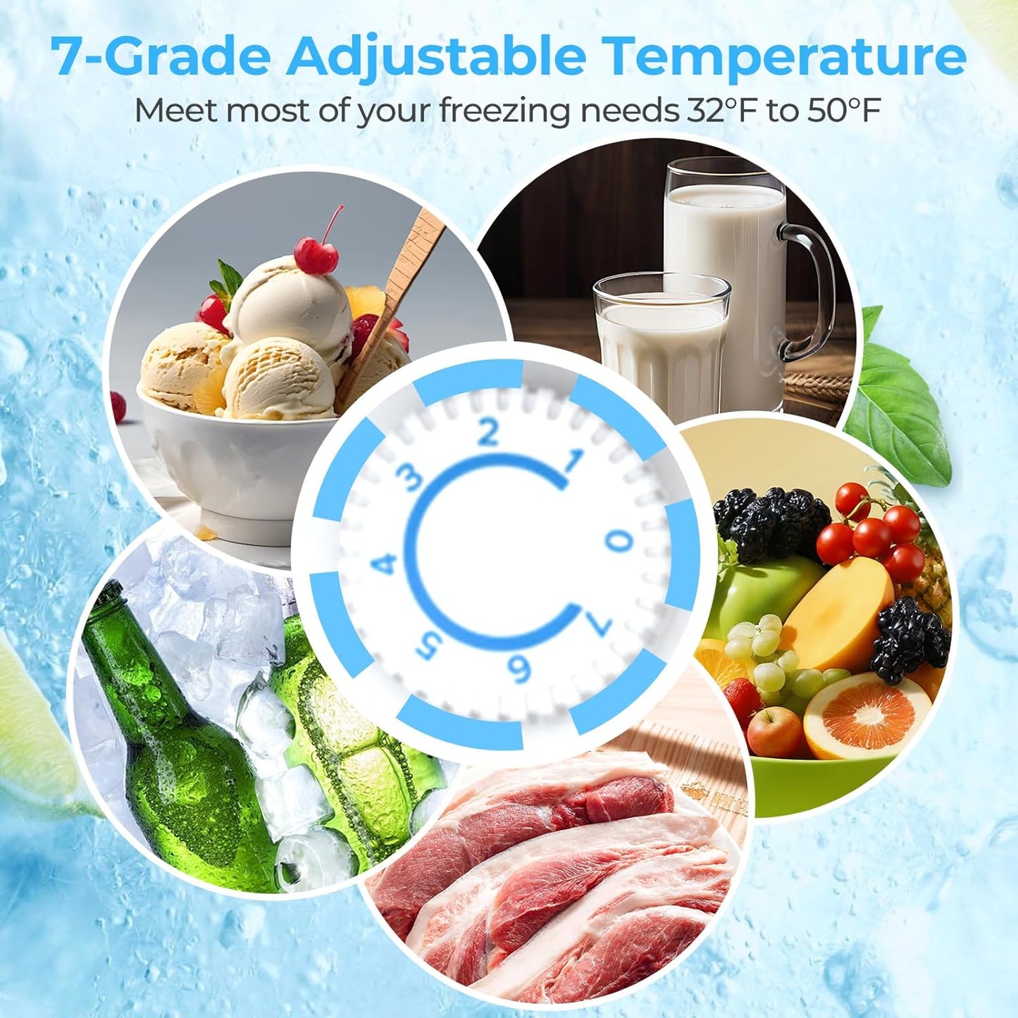 1.6 2.6 3.2 CU FT Mini Fridge with Freezer