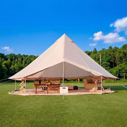 Large 16FT 10-Person All-Season Waterproof Bell Tent with Stove Jack