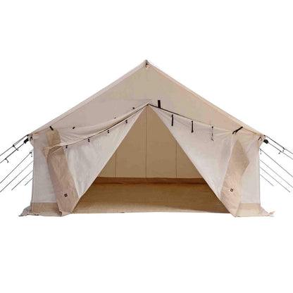 16FT x 20FT White Duck Alpha UV Resistant Wall Tent with Double Stitched Seams