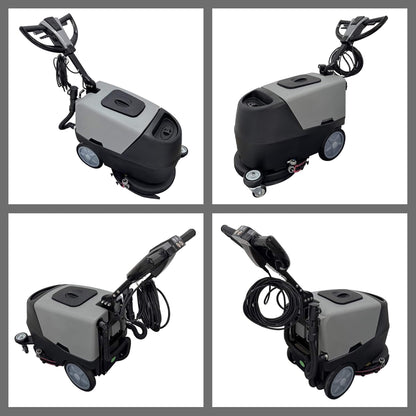 17-Inch 110V Heavy-Duty Commercial Walk-Behind Dual Tank Floor Scrubber