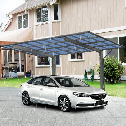 10' x 17' FT Alora Extra Large Heavy-Duty Outdoor Aluminum Single Side Carport With Galvanized Metal Roof