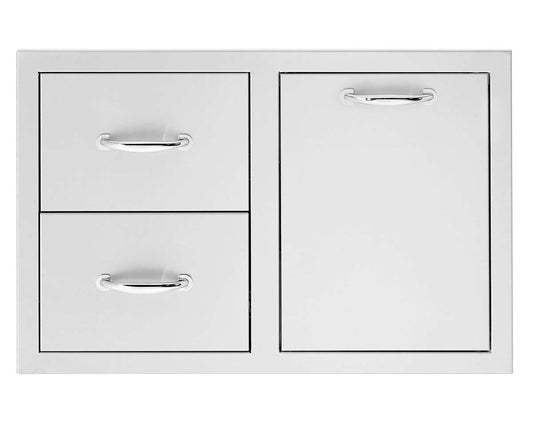 33" Summerset 2-Drawer & Vented LP Tank Pullout Drawer Combo