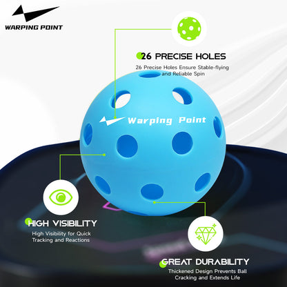 PRACTICE PICKLEBALLS - INDOOR - 12 PACK