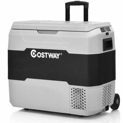 53 QT Portable Dual-Zone Car Refrigerator