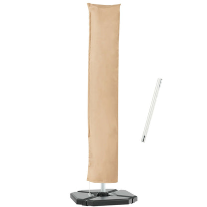 11 Feet Water-Proof Outdoor Parasol Cover Umbrella Cover with Fiberglass Rod