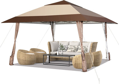 13' x 13' FT Pop-Up Patio Gazebo with Wheels