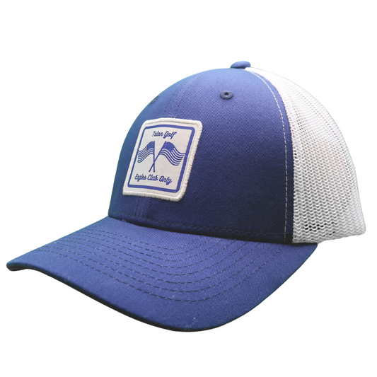 American Navy/White Mesh Trucker Golf Hats