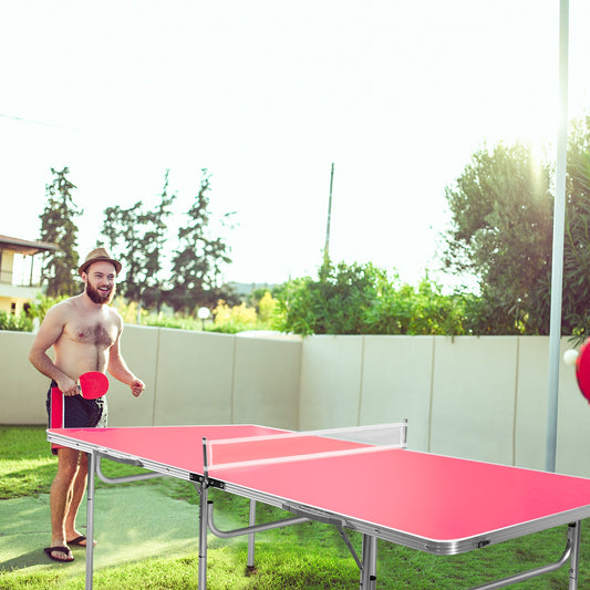 60 Inch Portable Tennis Ping Pong Folding Table with Accessories
