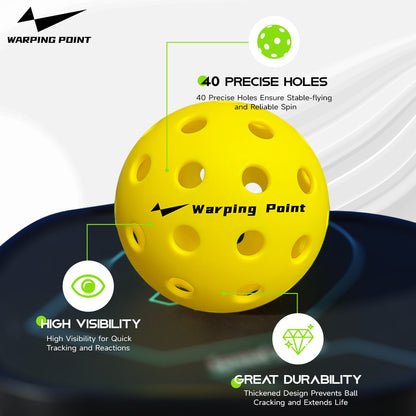 PRACTICE PICKLEBALLS - OUTDOOR - 12 PACK