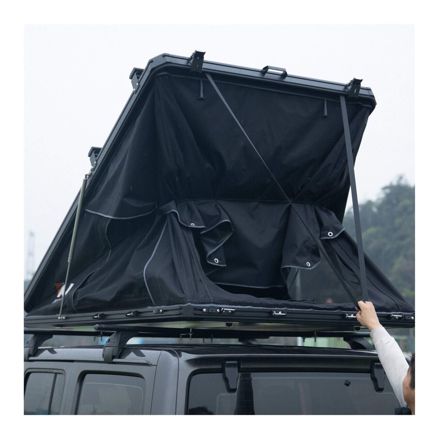 Large 2-3 Person Outdoor Waterproof Car SUV Rooftop Camping Hiking Tent 83-Inch