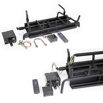 18" Indoor Assembled Two Burner Gas Burners
