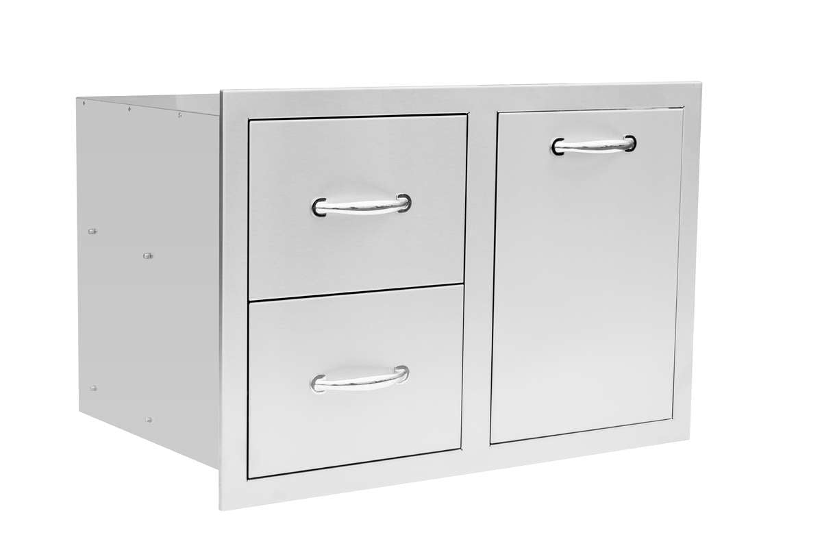 33" Summerset 2-Drawer & Vented LP Tank Pullout Drawer Combo