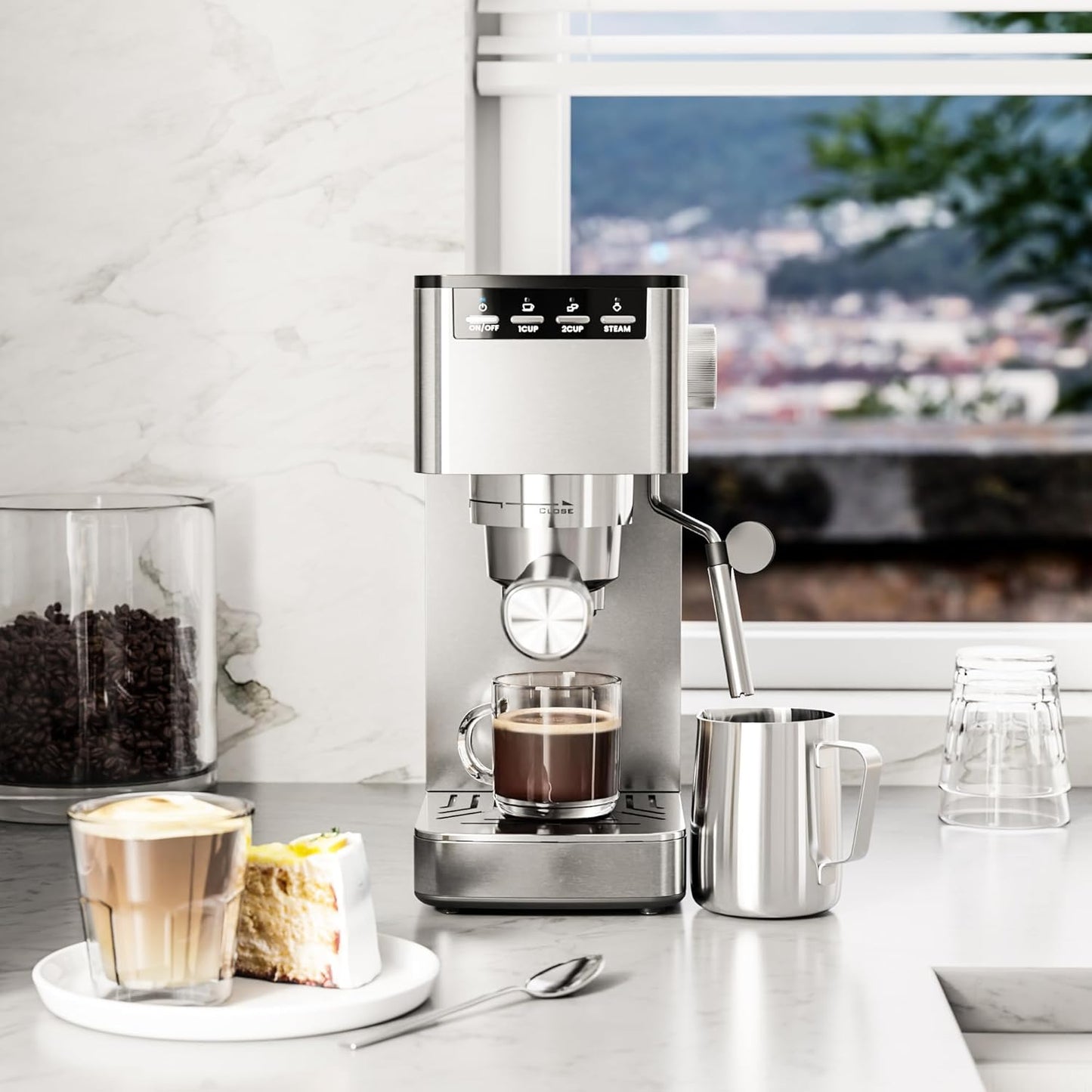 20 Bar Espresso Machines with Grinder