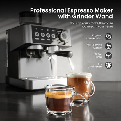 20 Bar Espresso Machines with Grinder