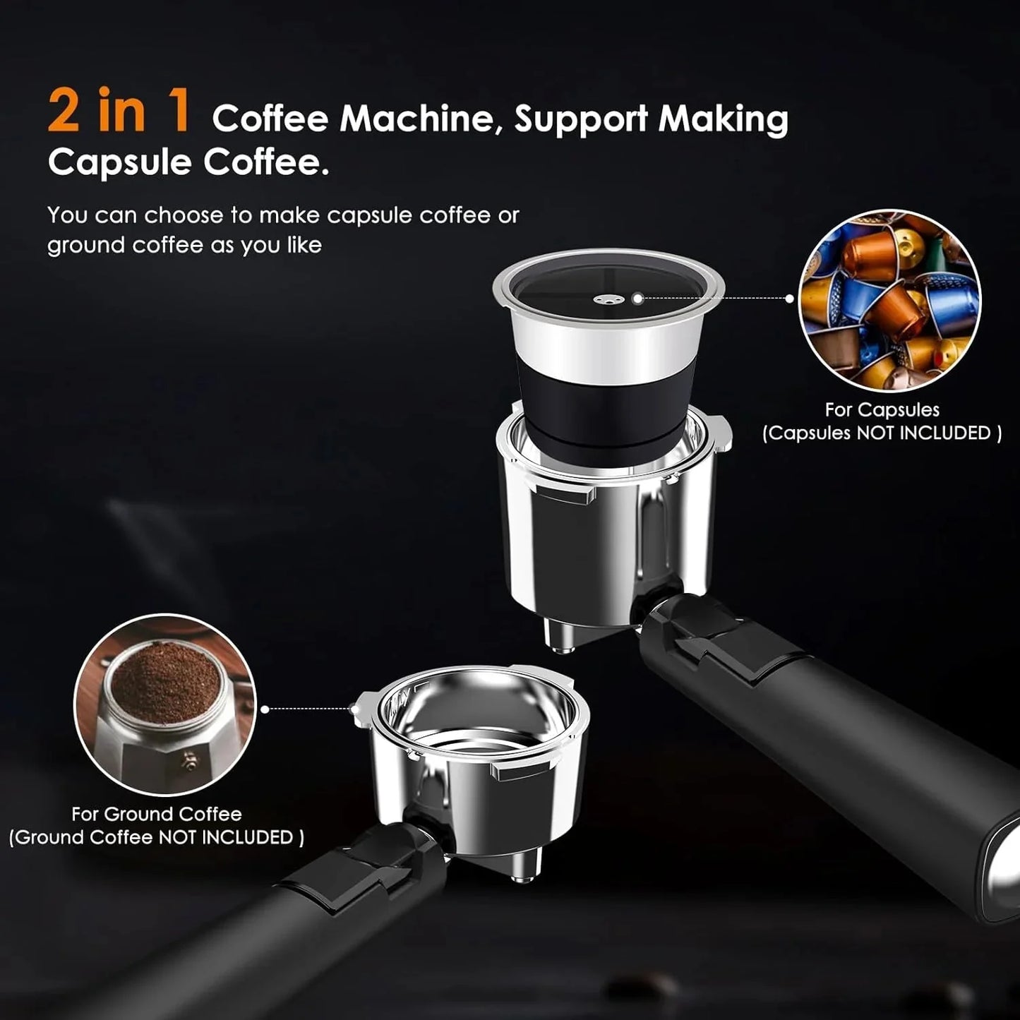 20 Bar Espresso Machines with Grinder