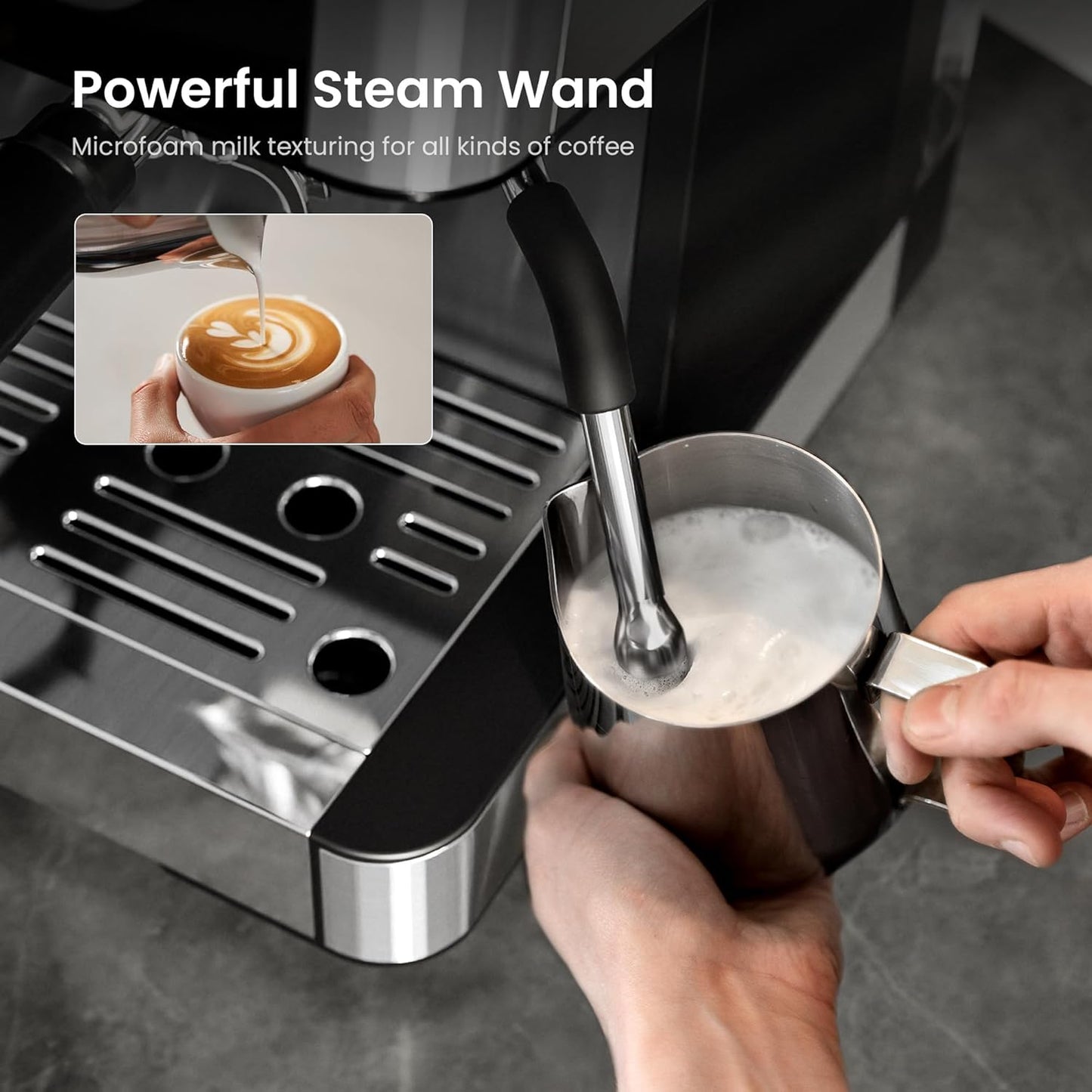 20 Bar Espresso Machines with Grinder