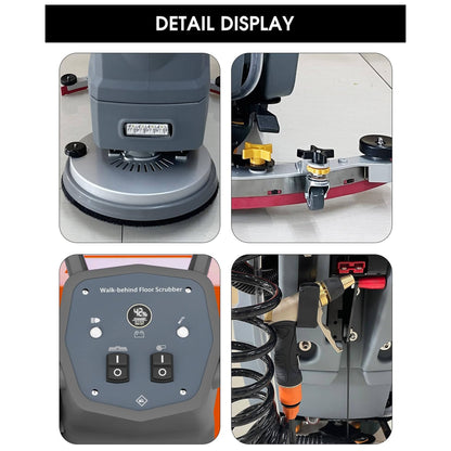 20-Inch Heavy-Duty All-In-One Commercial Electric Walk-Behind Floor Scrubber