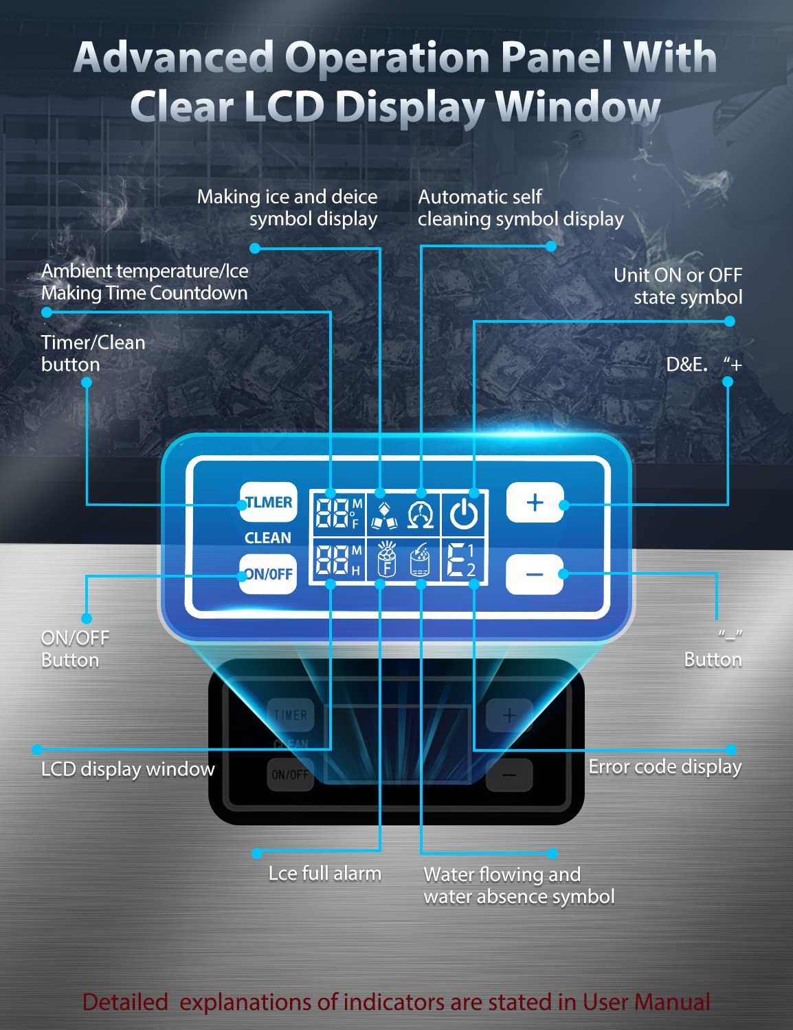 Commercial Ice Maker - Multiple Sizes 100LBS 200LBS 265LBS - Z5895