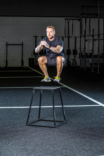 Steel Plyo Boxes – Heavy-Duty Plyometric Jump Platforms with Anti-Slip Rubber Top – Available in 12", 18", and 24" Heights – Stackable, Stable, Built for Strength and Conditioning