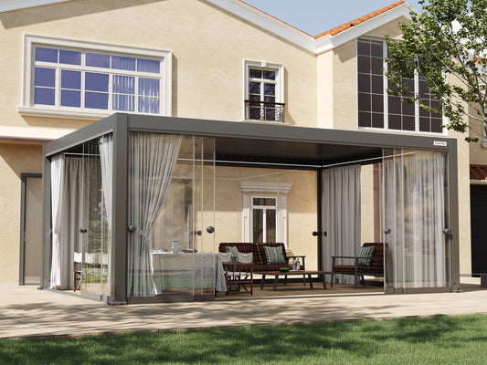 Curtain for Glass Door for FlexPatio Pergola
