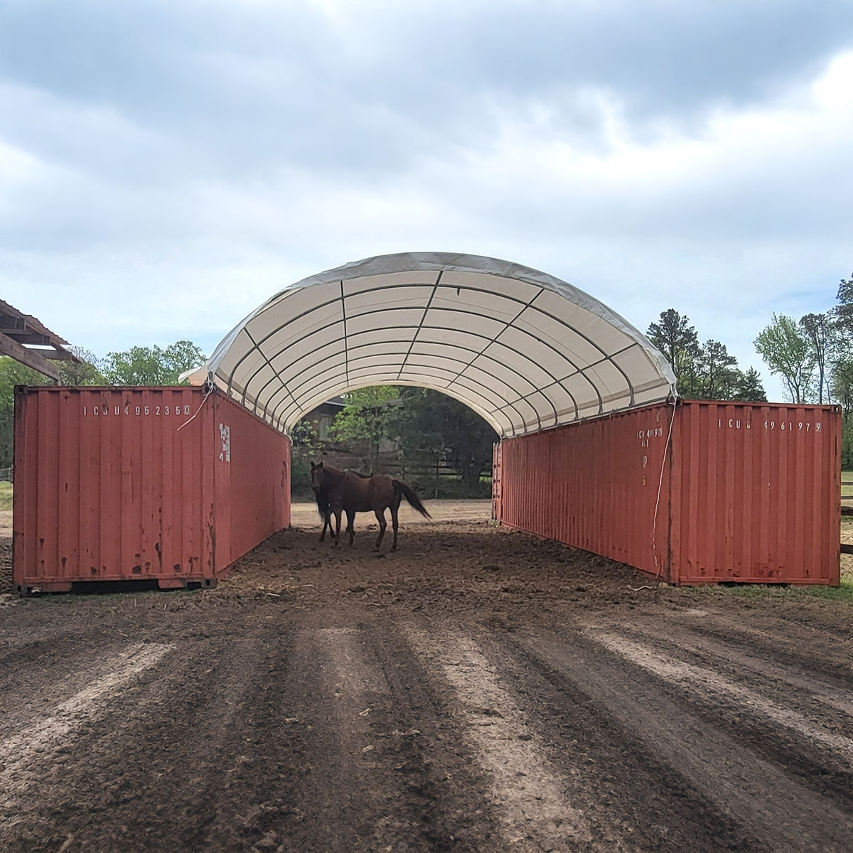 20FT x 40FT Shipping Container Canopy Shelter