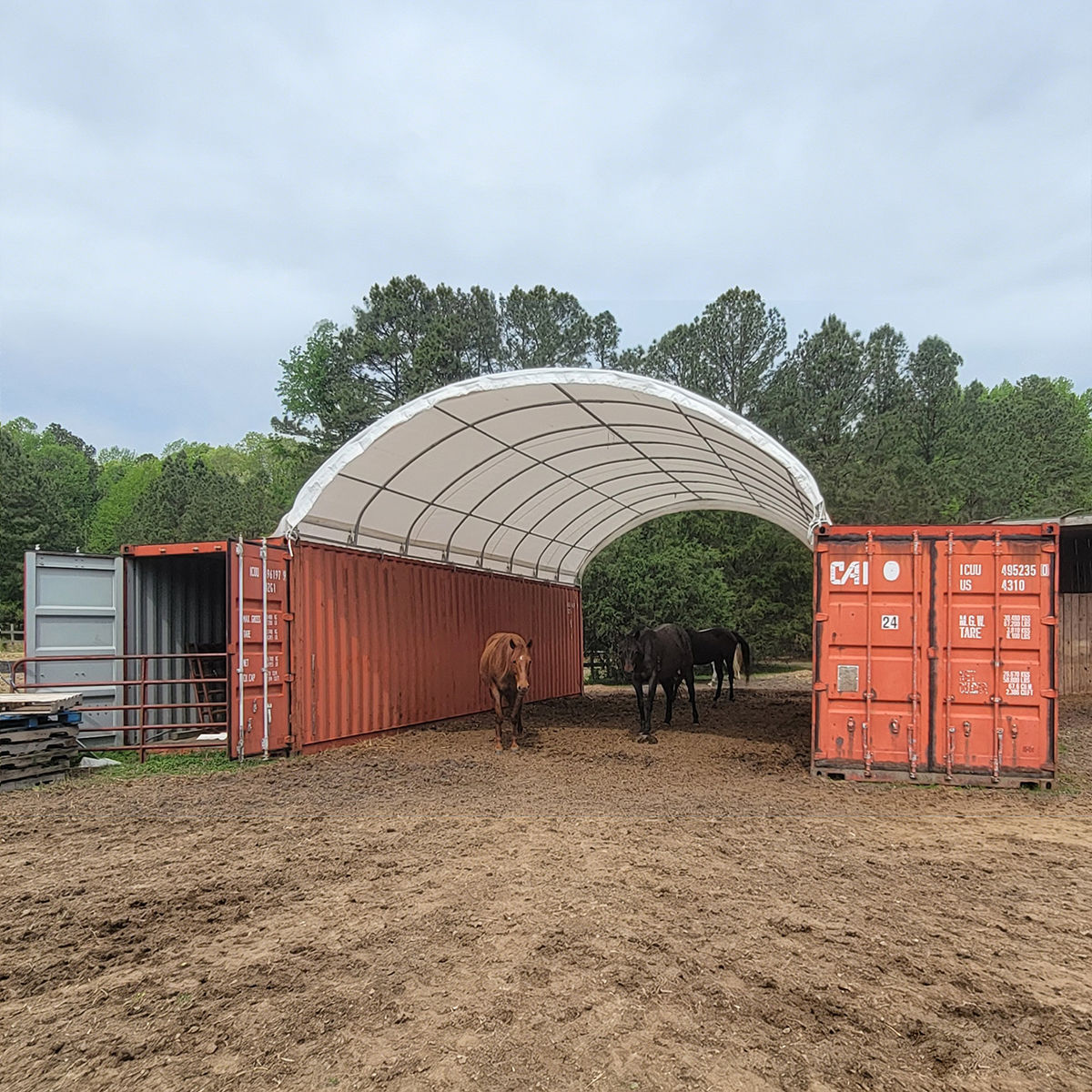 20FT x 40FT Shipping Container Canopy Shelter