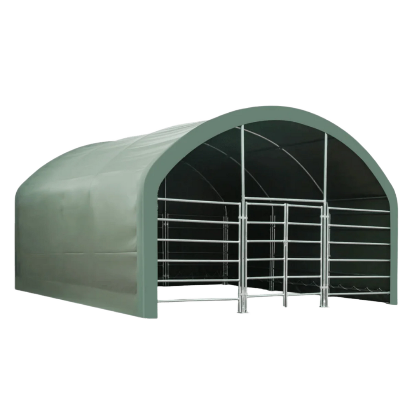 20FT x 20FT Livestock Corral Shelter with Front Door