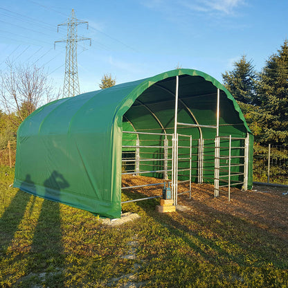 20FT x 20FT Livestock Corral Shelter with Front Door