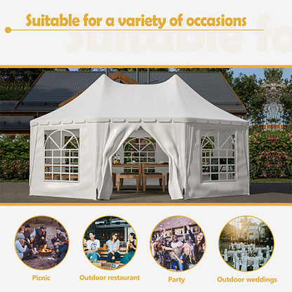 20' x 15' FT Alora Extra Large Heavy-Duty Outdoor Waterproof Party, Wedding Tent With Steel Frame