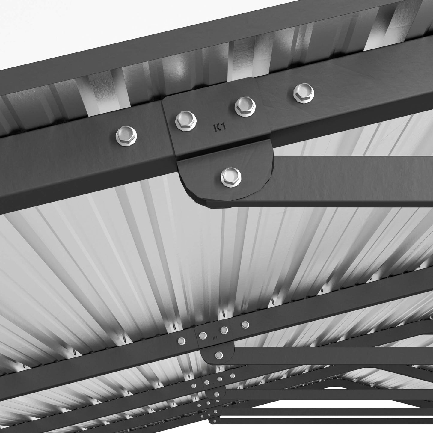 20' x 20' FT Alora Extra Large Heavy-Duty Outdoor Metal Carport With Galvanized Steel Roof