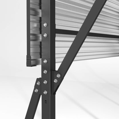 20' x 20' FT Alora Extra Large Heavy-Duty Outdoor Metal Carport With Galvanized Steel Roof