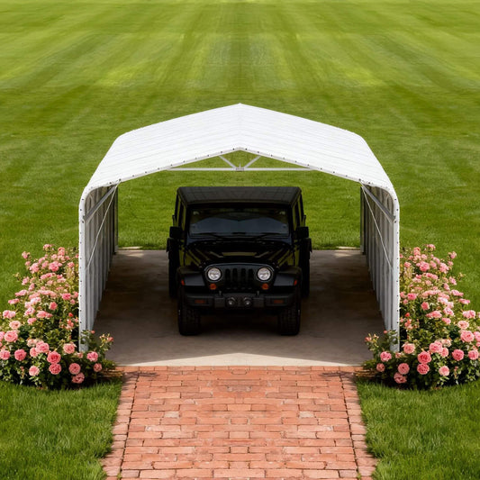 20FT x 30FT Heavy-Duty Outdoor Galvanized Steel Carport