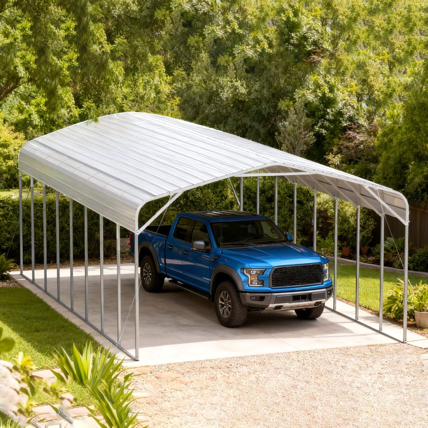 20FT x 40FT Alora Heavy-Duty Outdoor High-Clearance Metal Carport
