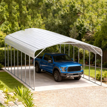 20FT x 40FT Alora Heavy-Duty Outdoor High-Clearance Metal Carport