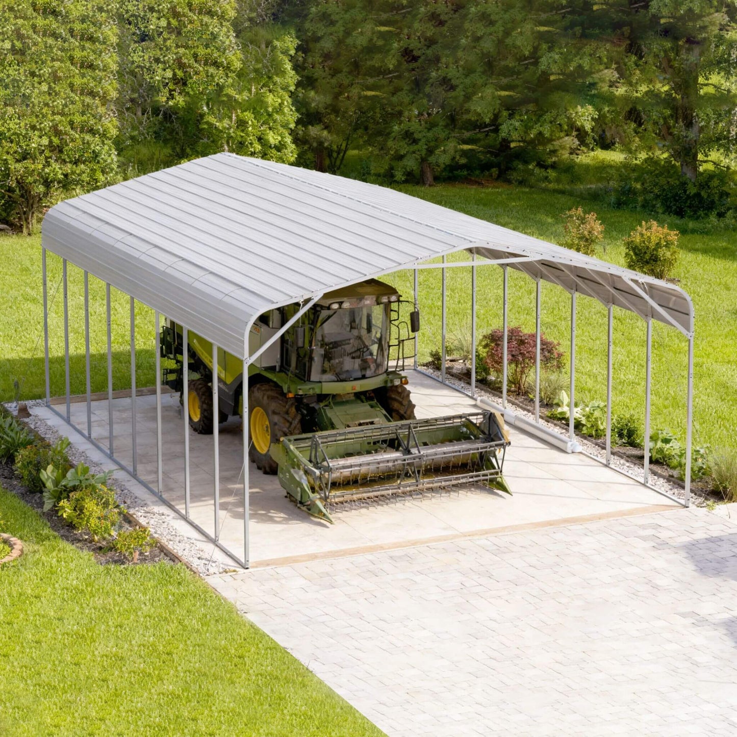 20FT x 40FT Alora Heavy-Duty Outdoor High-Clearance Metal Carport