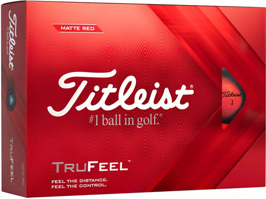 Titleist 2022 TruFeel Red Golf Balls
