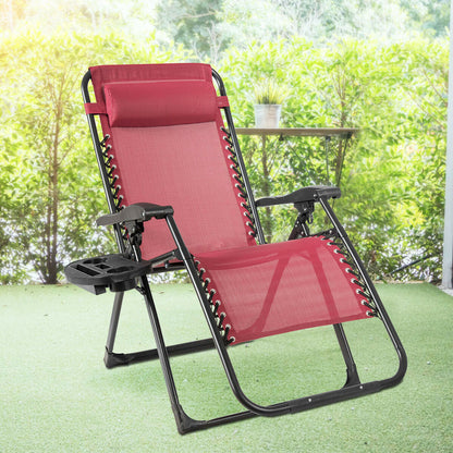 Oversize Lounge Chair with Cup Holder of Heavy Duty for Outdoor