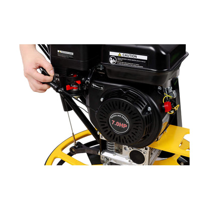 22-Inch 7HP Gas-Powered Walk-Behind Concrete Surface Finisher