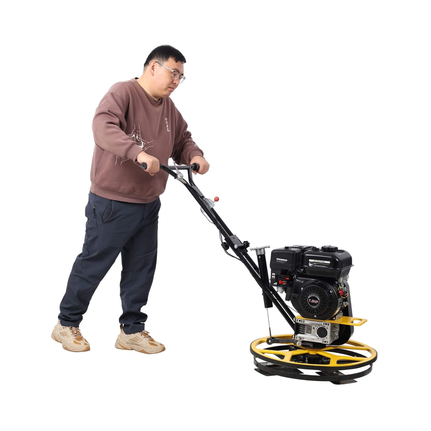 22-Inch 7HP Gas-Powered Walk-Behind Concrete Surface Finisher