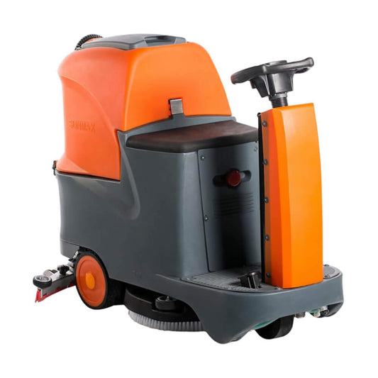 22-Inch Heavy-Duty Electric Industrial Ride-On Floor Scrubber with Dual Tanks