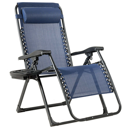 Oversize Lounge Chair with Cup Holder of Heavy Duty for Outdoor