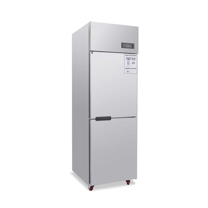 24-Inch Commercial 15 Cu.Ft Stainless Steel Reach-In Refrigerator with Two Split Doors